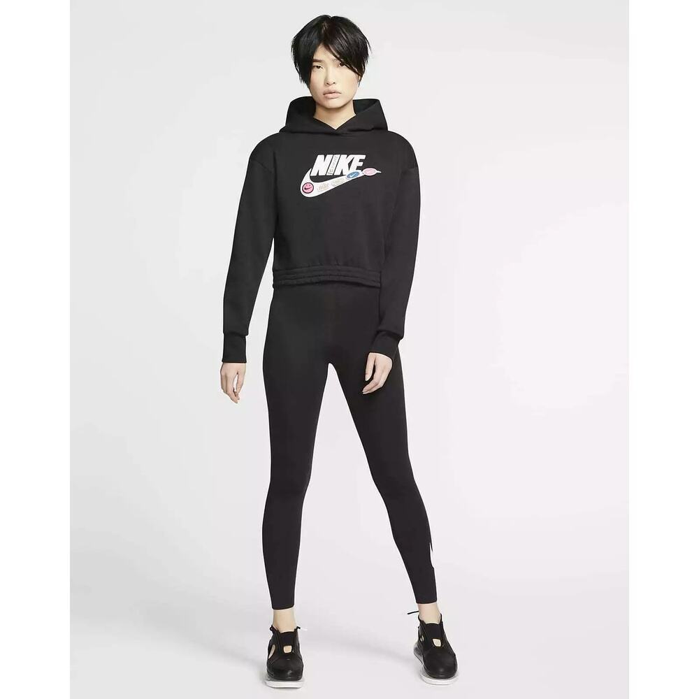 Nike Icon Clash Fleece Women Hoodie, Black, Large